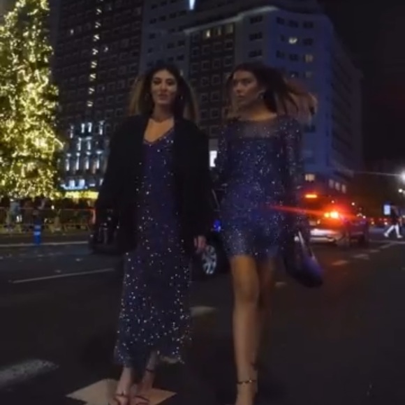 Zara Limited Edition Rhinestone
Mesh Dress - Picture 14 of 16